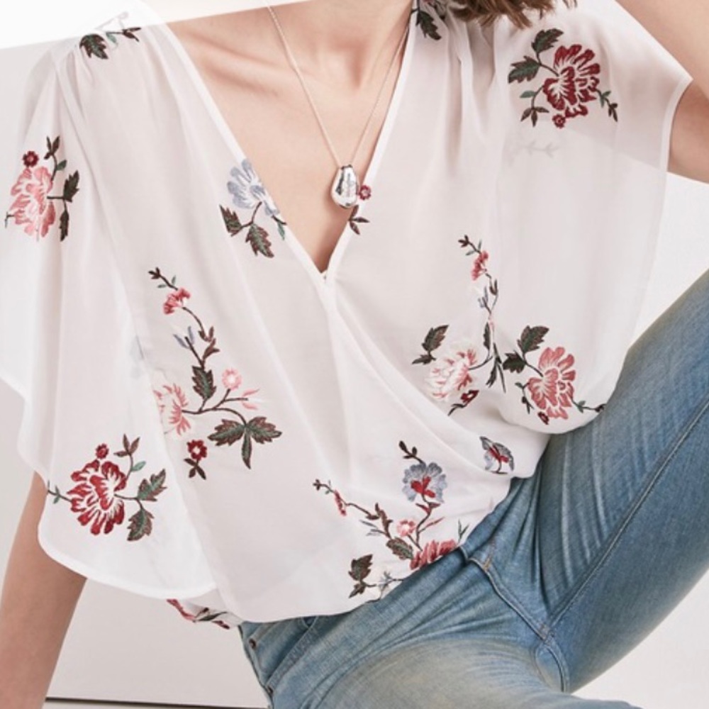 LUCKY BRAND FLORAL BLOUSE